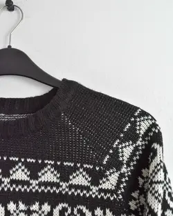 بافت وینتیج مشکی و سفید