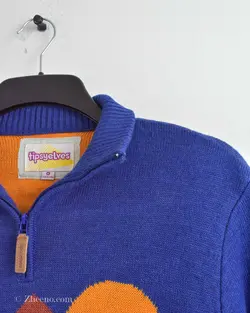 بافت وینتیج نیم زیپ Tipsyelves