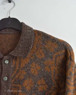 بافت وینتیج دکمه دار