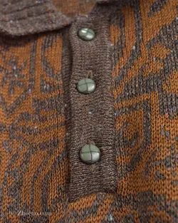 بافت وینتیج دکمه دار