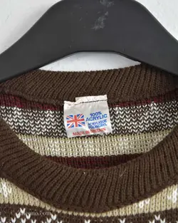 بافت وینتیج قهوه ای