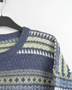 بافت وینتیج آبی نفتی