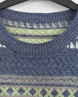 بافت وینتیج آبی نفتی