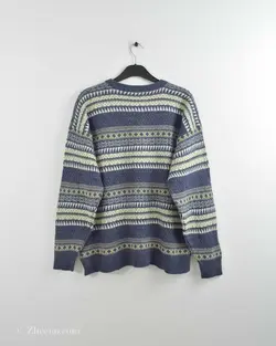 بافت وینتیج آبی نفتی