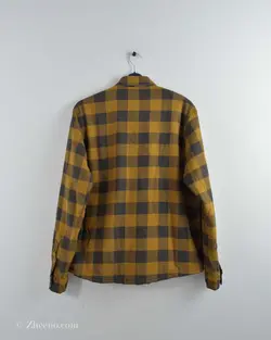 پیراهن پشمی داخل خز Tailor Vintage خردلی طرح 2