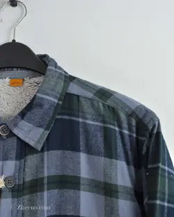 پیراهن پشمی داخل خز Tailor Vintage سورمه ای سبز