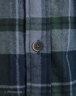 پیراهن پشمی داخل خز Tailor Vintage سورمه ای سبز