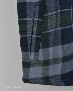 پیراهن پشمی داخل خز Tailor Vintage سورمه ای سبز