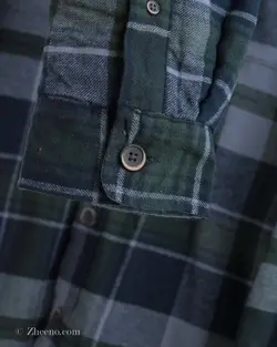 پیراهن پشمی داخل خز Tailor Vintage سورمه ای سبز