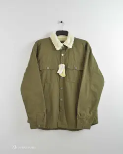 پیراهن پشمی داخل خز LC Waikiki زیتونی