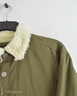 پیراهن پشمی داخل خز LC Waikiki زیتونی