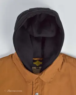 پیراهن پشمی کلاه دار داخل کرک Tradesmax شتری