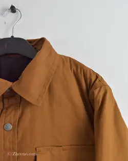 پیراهن پشمی کلاه دار داخل کرک Tradesmax شتری