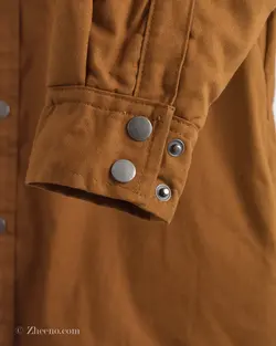 پیراهن پشمی کلاه دار داخل کرک Tradesmax شتری