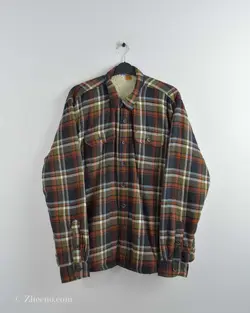 پیراهن پشمی داخل خز Tailor Vintage یشمی نارنجی