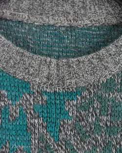 بافت وینتیج طوسی و سبز