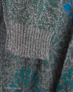 بافت وینتیج طوسی و سبز