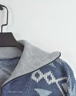 بافت وینتیج نیم زیپ