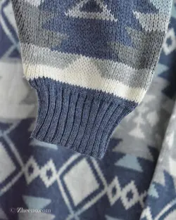 بافت وینتیج نیم زیپ