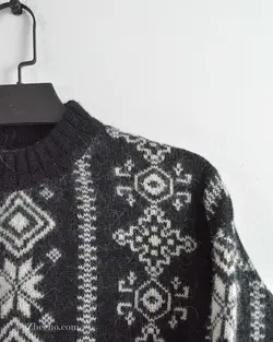 بافت وینتیج مشکی سفید