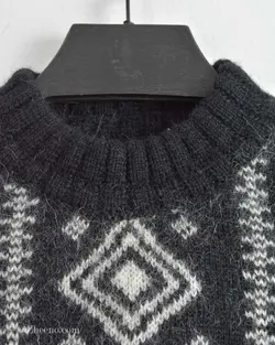 بافت وینتیج مشکی سفید