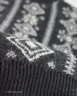 بافت وینتیج مشکی سفید