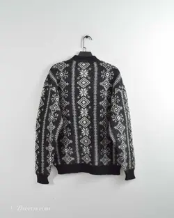 بافت وینتیج مشکی سفید