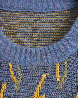 بافت وینتیج آبی نفتی