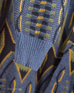 بافت وینتیج آبی نفتی