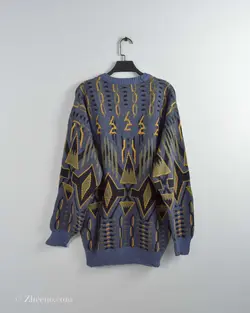 بافت وینتیج آبی نفتی