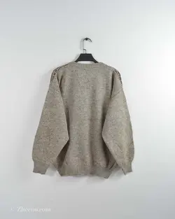 بافت وینتیج کرمی شطرنجی