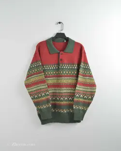 بافت وینتیج دکمه دار