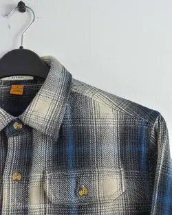 پیراهن پشمی ضخیم Tailor Vintage آبی کرم