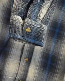 پیراهن پشمی ضخیم Tailor Vintage آبی کرم