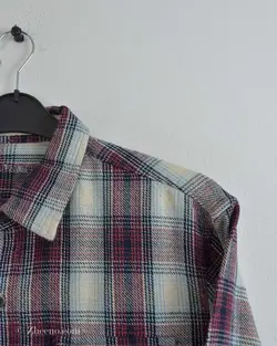 پیراهن پشمی ضخیم Tailor Vintage آبی زرشکی