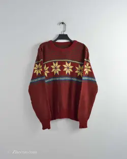 بافت کریسمسی زرشکی