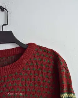 بافت کریسمسی زرشکی