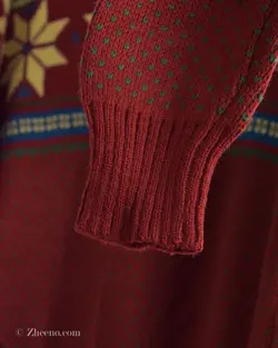 بافت کریسمسی زرشکی