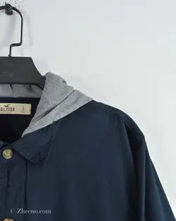 پیراهن پشمی کلاه دار Hollister