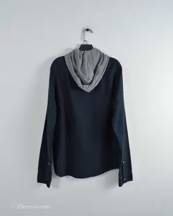 پیراهن پشمی کلاه دار Hollister