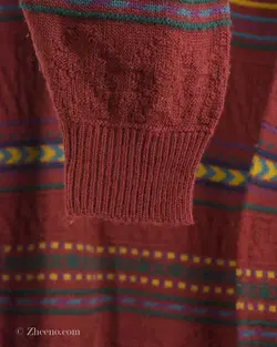 بافت وینتیج زرشکی