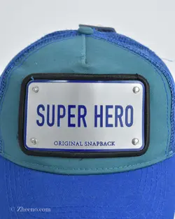 کلاه طرح SuperHero آبی Splash
