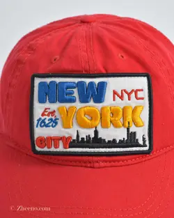 کلاه طرح NY قرمز Splash