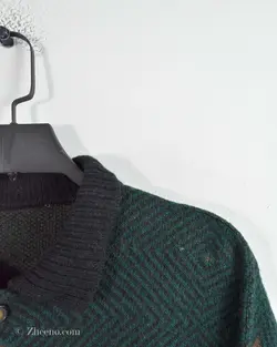 بافت وینتیج سه دکمه سبز