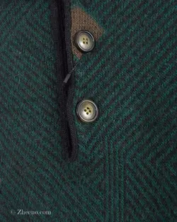 بافت وینتیج سه دکمه سبز