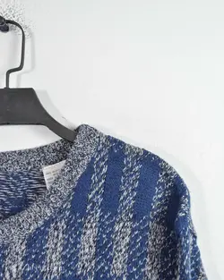 بافت وینتیج طوسی طرح دار