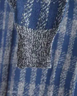 بافت وینتیج طوسی طرح دار