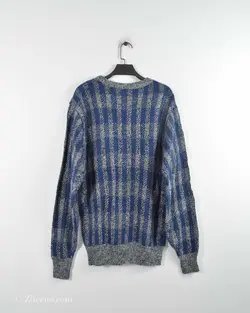 بافت وینتیج طوسی طرح دار