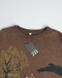 بافت وینتیج قهوه ای