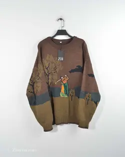 بافت وینتیج قهوه ای